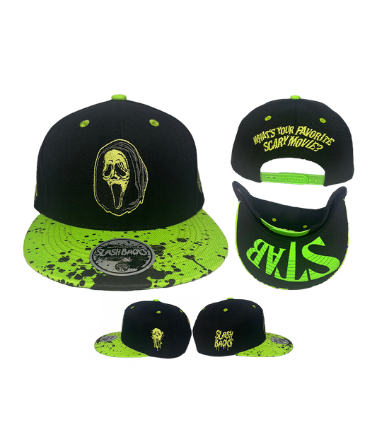 Green Ghost Slash-Back Hat